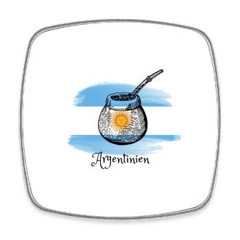 I love Argentina - - Square fridge magnet - white - Front