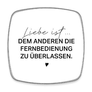 Geschenk für Partner süßer Spruch - Viereckiger Kühlschrankmagnet - Weiß - Vorne