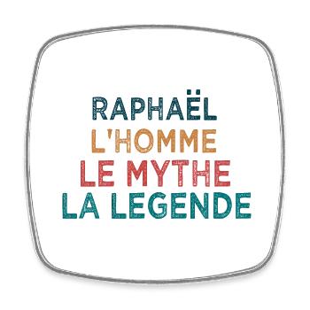 Raphael La légende - Magnet carré - blanc - Devant