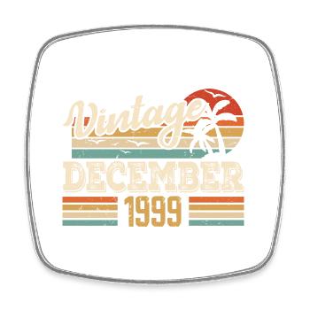 Cadeau D'anniversaire Décembre 1999 Vintage Rétro - Magnet carré - blanc - Devant
