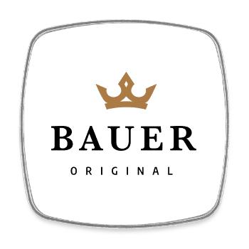 Bauer - Viereckiger Kühlschrankmagnet - Weiß - Vorne