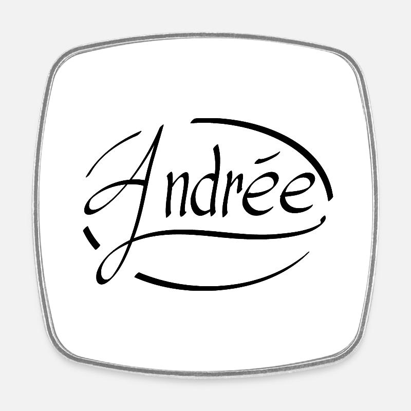 Andrée - Square fridge magnet - white