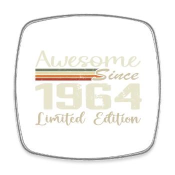 Anniversaire 60 Ans Millésime 1964 Cadeau 1964 - Magnet carré - blanc - Devant