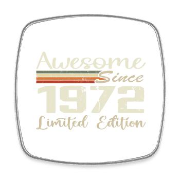 Anniversaire 52 Ans Millésime 1972 Cadeau 1972 - Magnet carré - blanc - Devant