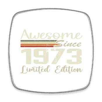 Anniversaire 51 Ans Millésime 1973 Cadeau 1973 - Magnet carré - blanc - Devant