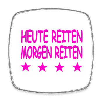 Ride - Square fridge magnet - white - Front