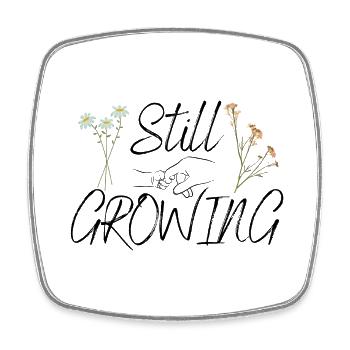 Still Growing Baby - Viereckiger Kühlschrankmagnet - Weiß - Vorne