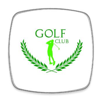 Golf club - Viereckiger Kühlschrankmagnet - Weiß - Vorne
