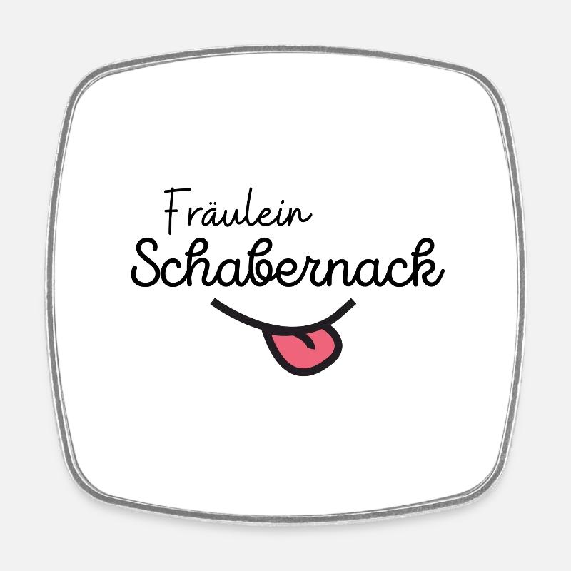 Cadeau de bébé pour naissance Miss Mischief - Magnet carré - blanc