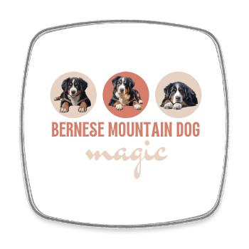 Bouvier bernois Magic - Magnet carré - blanc - Devant