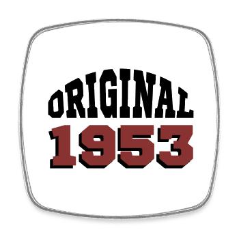 Original 1953 - Square fridge magnet - white - Front