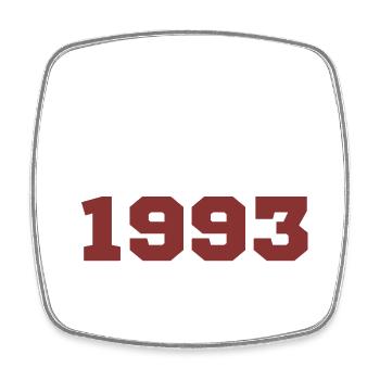Original 1993 - Magnet carré - blanc - Devant