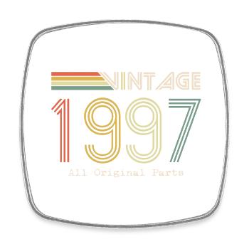 Epic and Legendary born in 1997: 27th birthday - Square fridge magnet - white - Front
