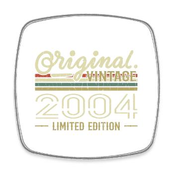 2004 Retro Jubiläum 2004 Original Jahrgang 2004 - Viereckiger Kühlschrankmagnet - Weiß - Vorne