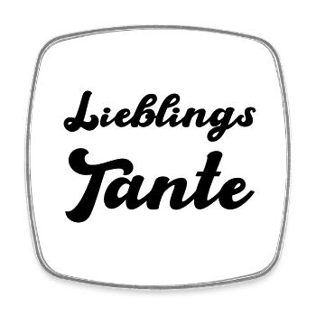 lieblings tante - Viereckiger Kühlschrankmagnet - Weiß - Vorne