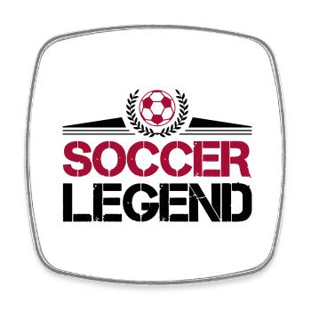 Soccer Legend - Square fridge magnet - white - Front