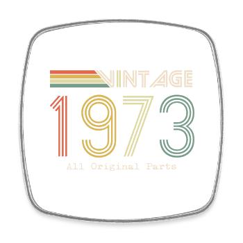 Episch & Legendär Jahrgang 1973: 51. Geburtstag - Viereckiger Kühlschrankmagnet - Weiß - Vorne