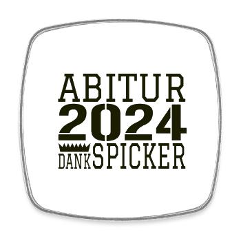 Abitur Abi - Square fridge magnet - white - Front