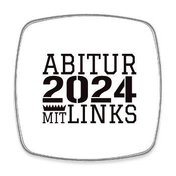Abitur Abi - Square fridge magnet - white - Front