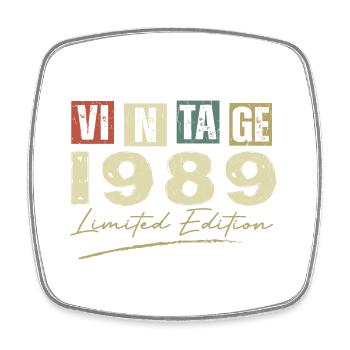 Vintage 1989 Original Cadeau Anniversaire 1989 - Magnet carré - blanc - Devant