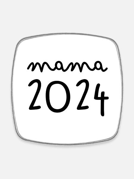 Mom 2024 - Square fridge magnet - white
