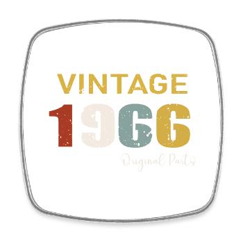 Original parts 1966 - 58th Anniversary Gift - Square fridge magnet - white - Front