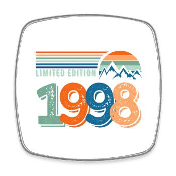Limited edition 1998 - Magnet carré - blanc - Devant