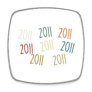 Année de naissance 2011 - légendaire depuis 2011 - Magnet carré - blanc - Devant