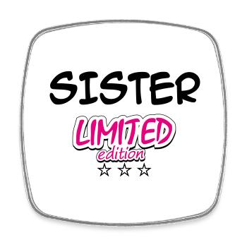 SISTER LIMITED EDITION - Viereckiger Kühlschrankmagnet - Weiß - Vorne