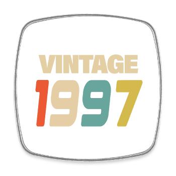 1997 Vintage Retro Classic 1997 - Viereckiger Kühlschrankmagnet - Weiß - Vorne