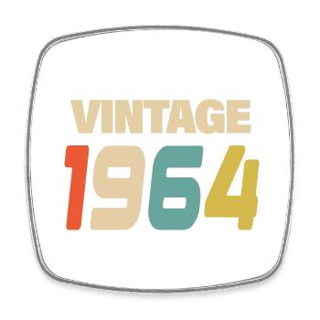 1964 Vintage Retro Classique 1964 - Magnet carré - blanc - Devant