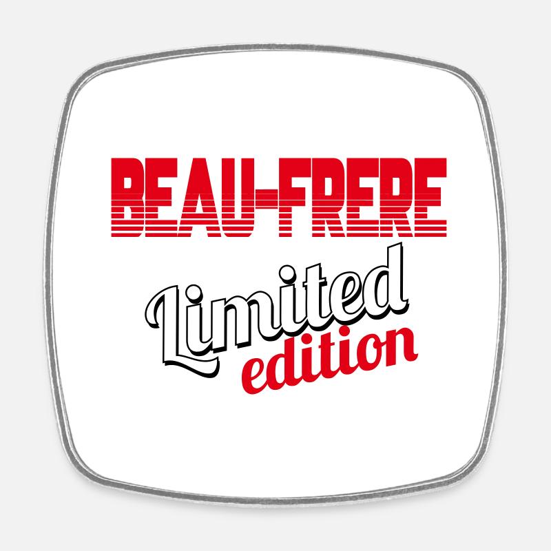 BEAU FRÈRE LIMITED EDITION - Square fridge magnet - white