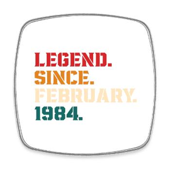 Legend Since February 1984 - Magnet carré - blanc - Devant