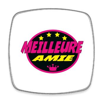 MEILLEURE AMIE - Magnet carré - blanc - Devant