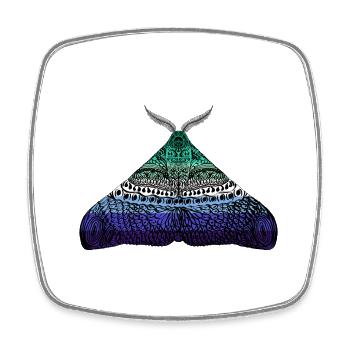 Papillon de la fierté gaie - Magnet carré - blanc - Devant