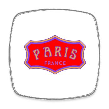 Paris - Magnet carré - blanc - Devant