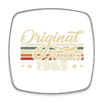 August 1965 birthday August 1965 - Original 1965 - Square fridge magnet - white - Front