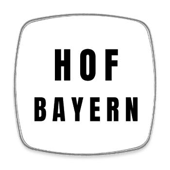 Hof Bayern - Magnet carré - blanc - Devant