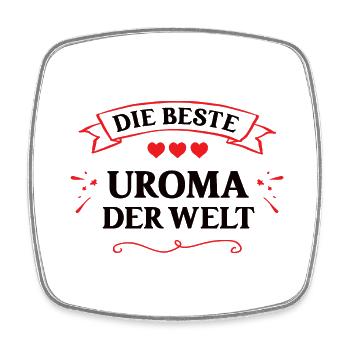 Beste Uroma Großmutter Geburtstag Jubiläum Ur Oma - Viereckiger Kühlschrankmagnet - Weiß - Vorne