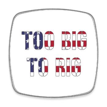 TROP GRAND POUR ÊTRE TRUQUÉ 2024 - Magnet carré - blanc - Devant
