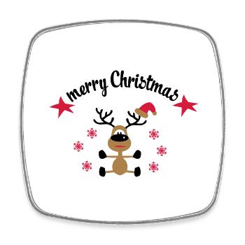 Shirts for Christmas - Square fridge magnet - white - Front