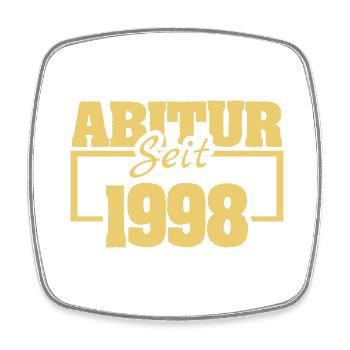 Abiturient 1998 - Viereckiger Kühlschrankmagnet - Weiß - Vorne