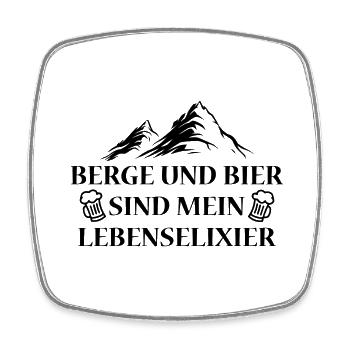 Randonnée Randonnée Sports Montagne - Magnet carré - blanc - Devant