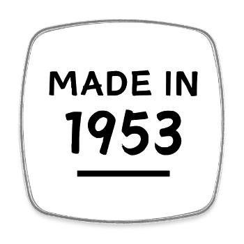 Fabriqué en 1953 - Année de naissance / Anniversaire - Magnet carré - blanc - Devant