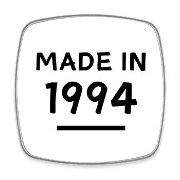 Made in 1994 - Year of birth / Birthday - Square fridge magnet - white - Front