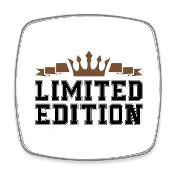 limited edition - Viereckiger Kühlschrankmagnet - Weiß - Vorne