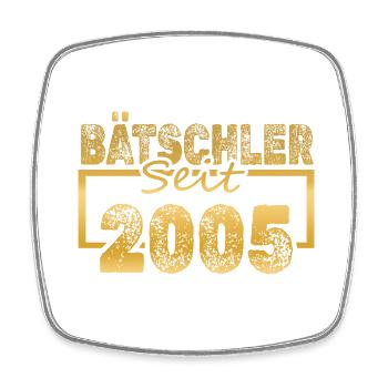 2005 - Viereckiger Kühlschrankmagnet - Weiß - Vorne
