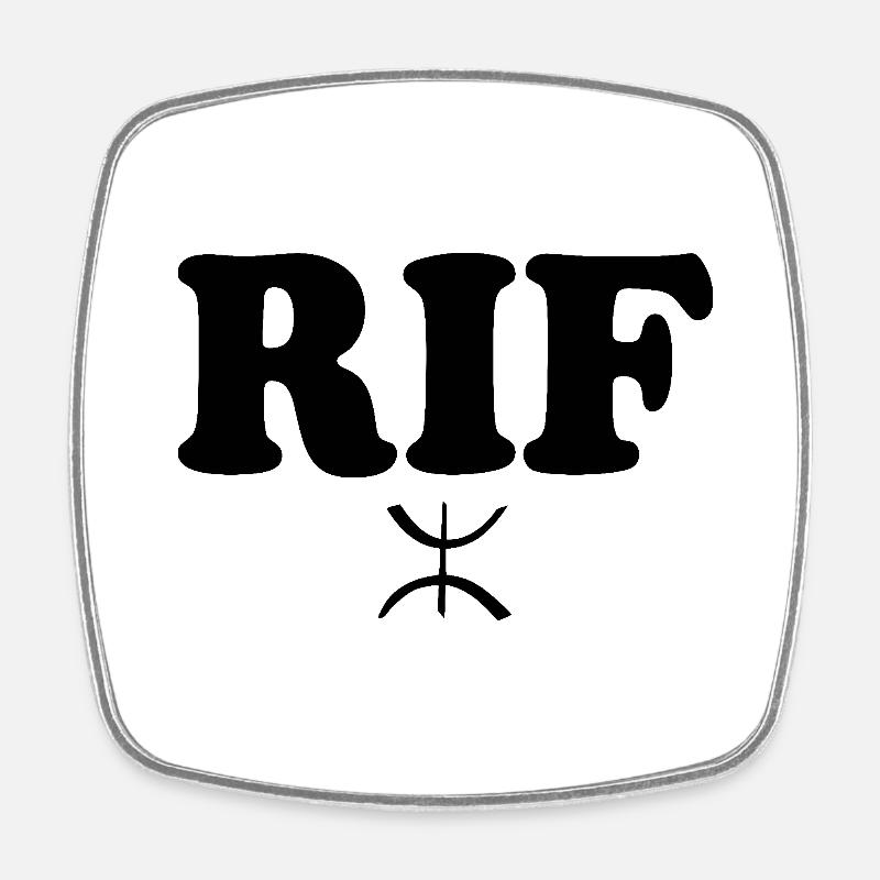 Rif - Magnet carré - blanc