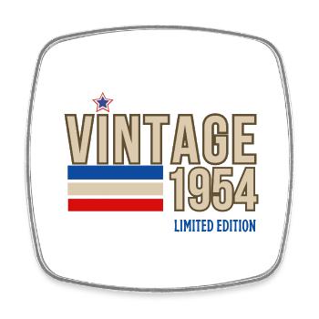 Vintage 1954 limited edition - Magnet carré - blanc - Devant