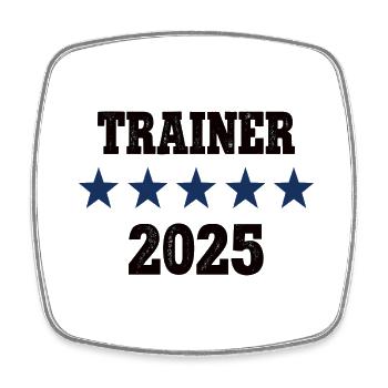 2025 Trainer Beruf Training Arbeit Sport Fußball - Viereckiger Kühlschrankmagnet - Weiß - Vorne
